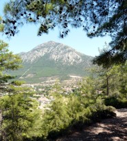 Uzumlu valley and mountains Turkey