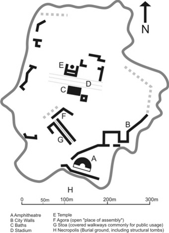 Site plan map of Cadianda Nr Uzumlu Turkey